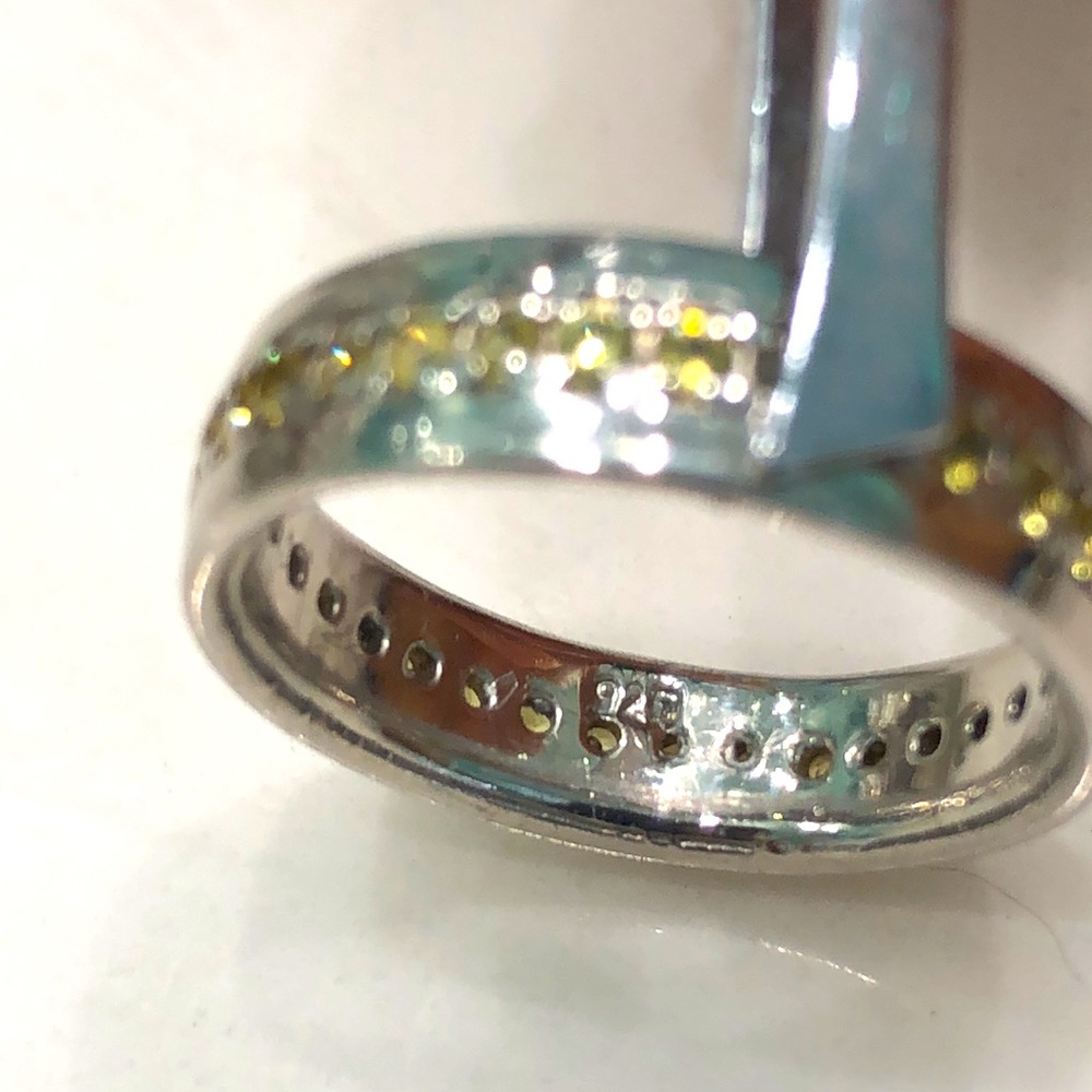 Sapphire 14K White Gold Plated - Picture 6 of 6